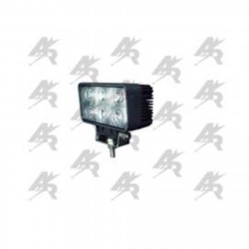 FAROL TRABALHO RETANG. 6LEDS  18W | 10-30V | 1440LM | 6000K