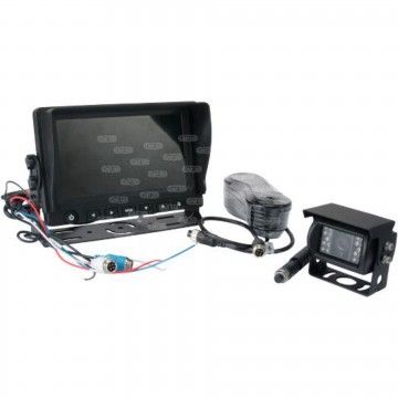 KIT CAMERA TRASEIRA 12/24VTS MONITOR CORES