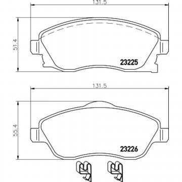 Jg Pastilhas Opel Corsa C 98-