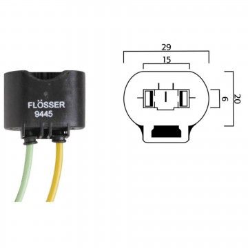 FICHA PARA LAMPADA HB3-H10-H12