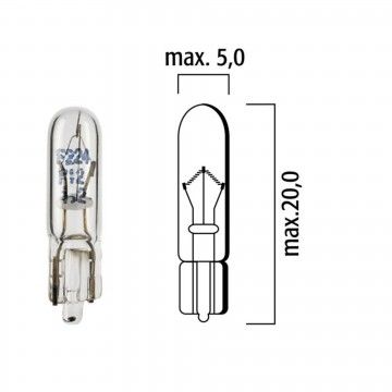 LAMPADA 12V 1,2W  W2X4,6d