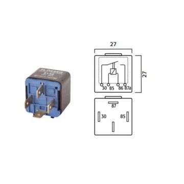 MINI RELEY  12V-30A 4-TER