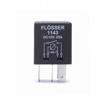 MICRO-RELEY 12V25A  4-Terminais  C/DIODO