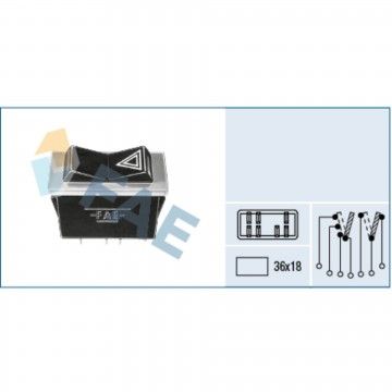 INTERRUPTOR DE TECLA P/ 4 PISCAS