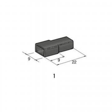 ISOLADOR  preto