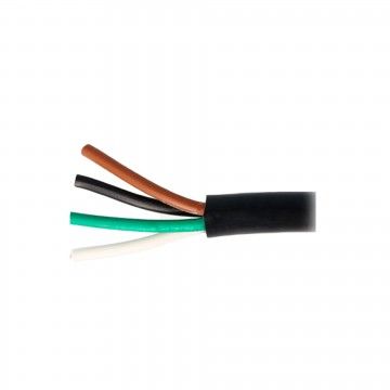 CABO REDONDO  4X1 mm PRETO