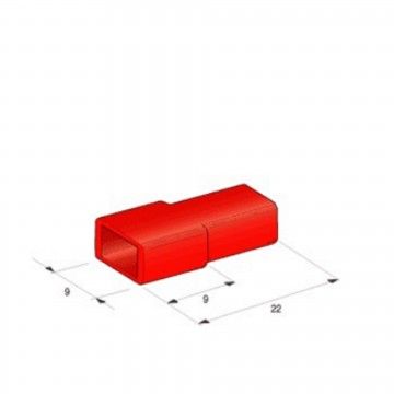 ISOLADOR vermelho