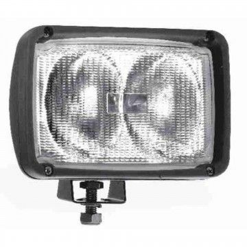 FAROL DUPLO RECT. NEV. PRETO H3 160X112