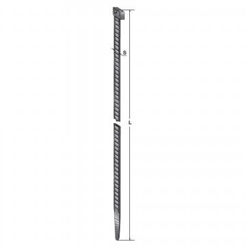 ABRAADEIRA PLASTICA PRETA 98X2.5 Mm