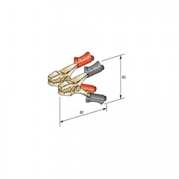 GARRAS BATERIA 40A PRETO