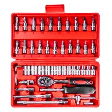 CAIXA DE FERRAMENTAS ROQUETES 46PCS